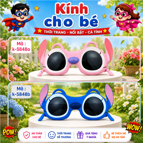 Kính mắt trẻ em dễ thương - SKU :  K-5848 - (VAT: 012-01-45*)