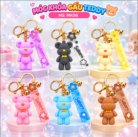 Móc khóa gấu bear - SKU : mk06 - (VAT: MK001-5)