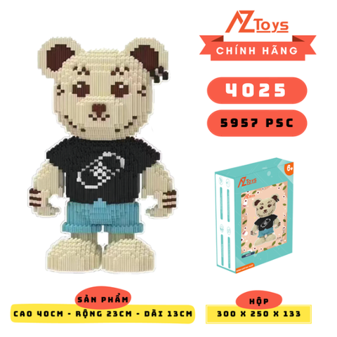 MÃ 4025 - Gấu Teddy Be cao 40 cm - Sỉ Lẻ 93k - Sỉ thùng 86k - Thùng 24 con Lego - Ship từ kho Hà Nội