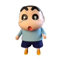 Mô Hình Shin bút chì áo xanh bản to - Phụ Kiện : Đế - Cao 40cm - nặng 1500gram - Figure Cậu Bé Bút Chì - bọc túi OPP - Hộp Carton K13 -T4 - S1