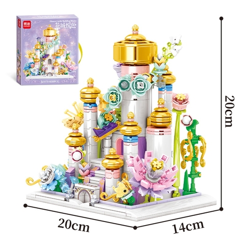 Bộ Lắp Ghép Lâu Đài Hoa- Xứ Sở Thần Tiên Huyền Ảo 658pcs. SKU: LG-K317 (VAT 001-12-100) K87-T1-S8