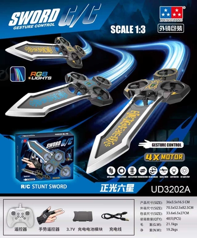 Đồ Chơi Kiếm Bay Điều Khiển Từ Xa Màu Ngẫu Nhiên - SKU: DK-UD3202A ( VAT 009-01-200 ) - K90-T2-S6