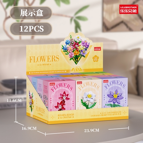 Combo 12 Mẫu Bộ Lắp Ghép Cành Hoa. SKU:  LG-W0760 (VAT 001-C12-70)