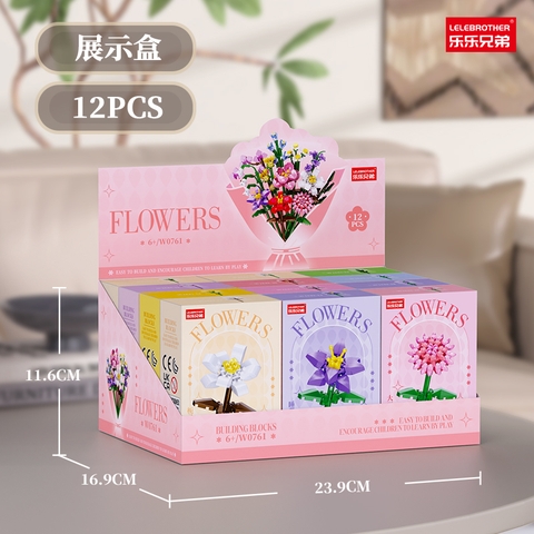 Combo 12 Mẫu Bộ Lắp Ghép Cành Hoa. SKU: LG-W0761 (VAT 001-C12-70) K95-T1-S2