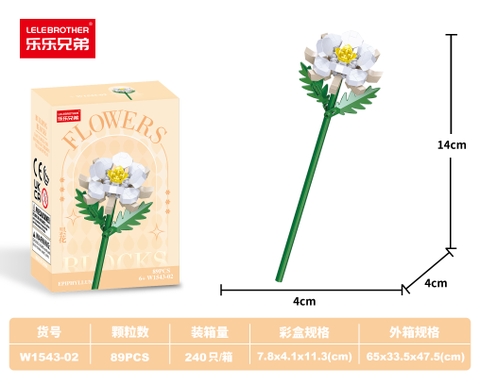 Combo 3 Bộ Lắp Ghép Cành Hoa 101pcs. SKU: LG-W1543-02-C ( VAT 001-C3-17 ) K108-T5-S2