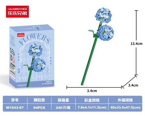 Combo 3 Bộ Lắp Ghép Cành Hoa 104pcs. SKU: LG-W1543-07-C ( VAT 001-C3-17 ) - K108-T5-S7