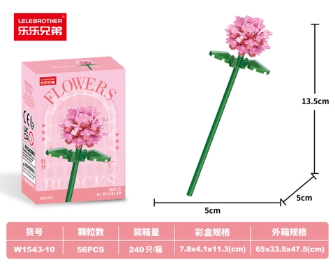 Combo 3 Bộ Lắp Ghép Cành Hoa 68pcs. SKU: LG-W1543-10-C ( VAT 001-C3-17 ) - K108-T5-S10