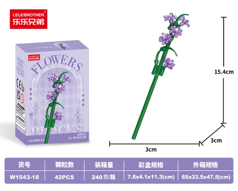Combo 3 Bộ Lắp Ghép Cành Hoa 52pcs. SKU: LG-W1543-18-C ( VAT 001-C3-17 ) - K108-T5-S18