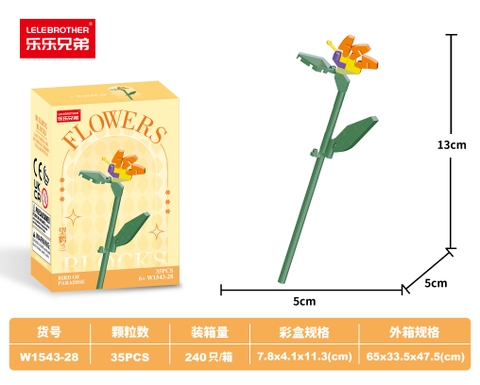 Combo 3 Bộ Lắp Ghép Cành Hoa 47pcs. SKU: LG-W1543-28-C ( VAT 001-C3-17 ) - K109-T5-S10