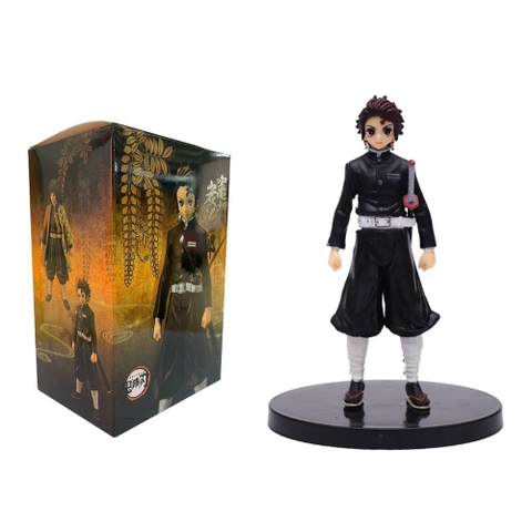 Mô hình Demon Slayer Kamado Tanjirou Áo Đen - Figure Kimetsu No Yaiba - Vỏ hộp màu