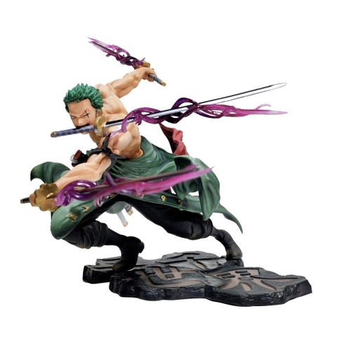 Sỉ Thùng - giá 48k / sản phẩm , Mã 507 - số lượng 50 - Mô hình One Piece Zoro 3000 thế giới có 2 đầu 3 vòng hắc kiếm - Loại bọc túi OPP  -  One Piece -  No Box