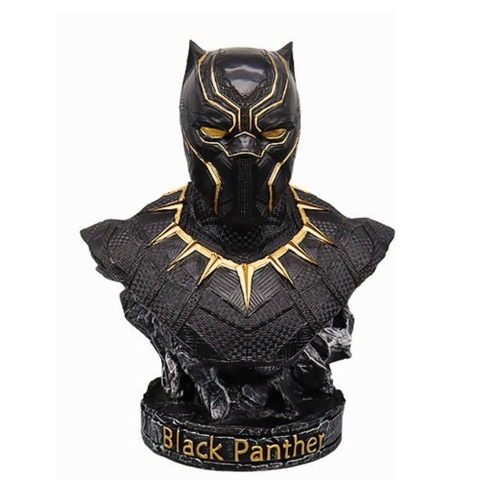 Hàng Loại 1 - Mô Hình Avenger Tượng bán thân Black Panther vàng ( Báo Đen ) cao 36 cm nặng 2.8 Kg - Figure Avenger - Hộp carton
