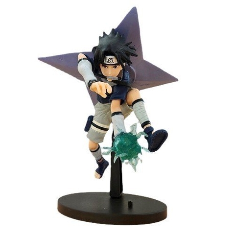 Mô hình Sasuke chiến đấu siêu ngầu cao 18cm hàng nét siêu chất lượng - Figure Naruto - Có vỏ hộp màu