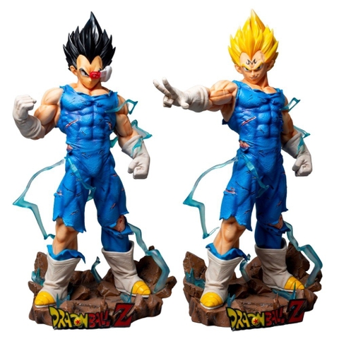 Mô Hình Dragon Ball Vegeta chiến đấu siêu ngầu có 2 đầu thay thế có led + 2 tay thay thế cao 47cm nặng 3.5kg7  - Figure DragonBall - Có hộp màu