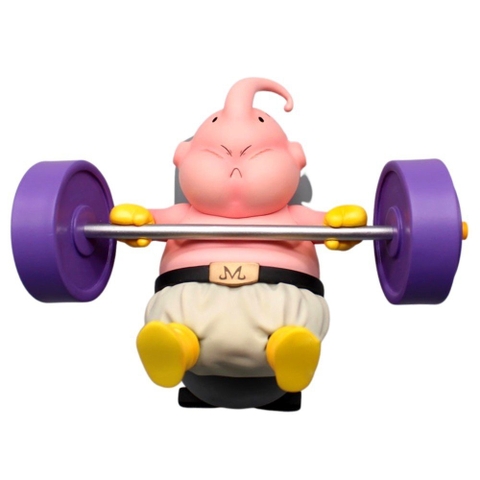 Mô Hình DragonBall MaBu cử tạ siêu dễ thương cao 7cm - Figure DragonBall - No Box