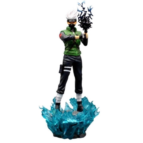 Mô hình Naruto Kakashi dáng đứng siêu ngầu có led ở base cao 40cm nặng 1400 gram -  Figure Naruto - Có hộp màu to đẹp