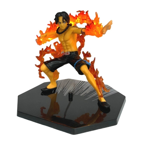 Mô hình OnePiece ACE  Cao 15cm đế không chữ  có led USB - Bộ Fzero - One Piece - No box