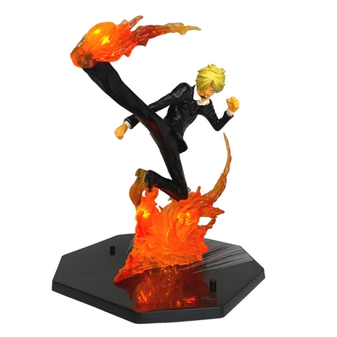 Mô hình OnePiece Sanji đế không có chữ có led USB  Cao 16cm - Bộ Fzero - One Piece - No Box