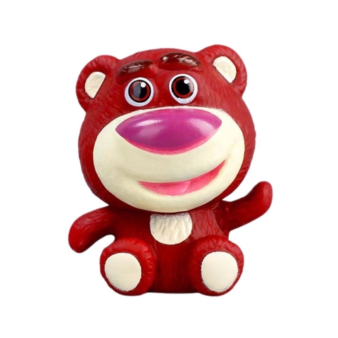 Mô Hình Toy Story Gấu Dâu Lotso dáng ngối siêu dễ thương Cao 8,5cm - nặng 100gram + NO BOX