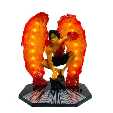 Mô hình OnePiece Ace Cánh Lửa siêu đẹp cao 16cm có led USB - One Piece - No Box - K12-T3-S1