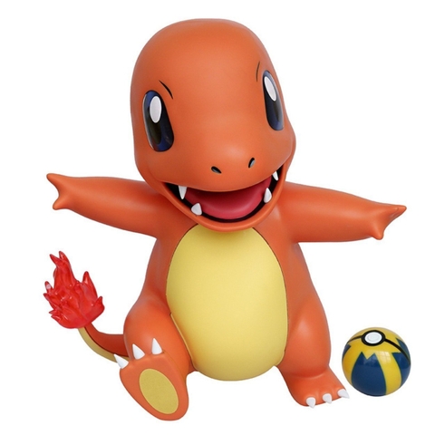 Hàng Loại 1 - Mô Hình POKEMON Charmander - Cao 38cm rộng 35cm - nặng 2kg5 + PHụ kiện 1 quả cầu POKEMON - CÓ BOX - Pokemon - Bộ Pokemon - Có Vỏ Hộp màu