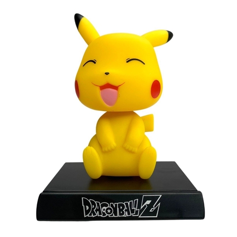 Mô Hình Pokemon Pikachu lắc đầu cười tít mắt - Cao 14cm - ngang 9cm - dọc 7cm - nặng 200gram + có Box