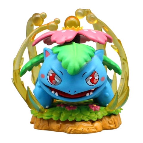 Mô Hình Pokemon Fushigibana - Cao 12cm - nặng 300gram - Pokemon - Bộ Pokemon - Có Vỏ Hộp màu