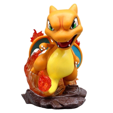 Mô Hình Pokemon Lizardon - Cao 12cm - nặng 300gram - CÓ BOX - Pokemon - Bộ Pokemon - Có Vỏ Hộp màu