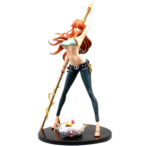 Mô Hình OnePiece Nami cầm gậy - Cao 40cm - nặng 850gram , figure OnePiece , có hộp đẹp