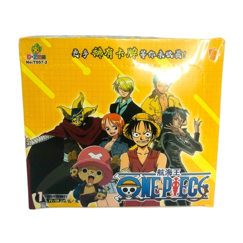 Pack anime One Piece  - 1 Hộp = 32PACK - Mỗi pack có 5 thẻ- Cao 13cm - rộng 14cm