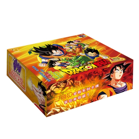 Pack anime Dragonball Supper - 1 Hộp = 32PACK - Mỗi pack có 5 thẻ- Cao 13cm - rộng 14cm