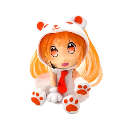 Mô Hình Hatsune Miku chibi ngồi màu cam- Cao 6cm - nặng 100gram - Figure Miku - no box