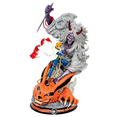 Mô Hình Naruto Hokage Minato Phong ấn cửa vĩ - Cao 28cm - rộng 16cm - nặng 1kg5 - Figure Naruto - Có hộp màu