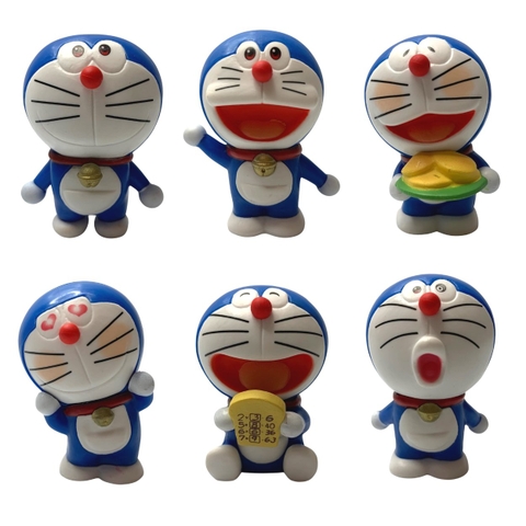 ( Giá 1 con - Bộ 6 con - Đặt Số Lượng 6 ) - Mô Hình Bộ 6 Trạng thái Doremon - Cao 5-6cm - nặng 180gram - Figure Doremon - No box : bọc túi OPP -(VAT : 48492) - K24-T1-S4