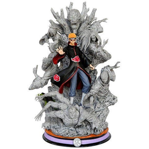 Mô Hình Naruto Pain akatsuki - Cao 26,5cm - rộng 18cm - nặng 1kg6 - Figure Naruto - Full Box - Hộp màu