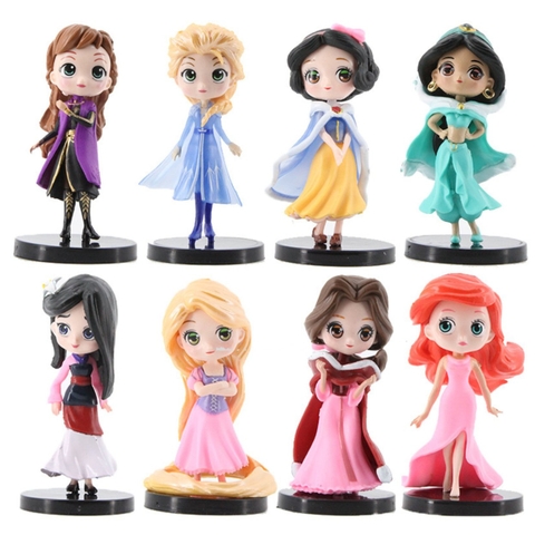 Mô Hình Bộ 8 các công chúa trong Disney - cao 10cm - nặng 300Gram - Figure Disney - No Box : bọc túi OPP