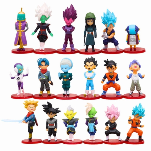 Mô hình DragonBall Bộ 18 nhân vật trong Dragon ball - SKU : db176 - Cao 5-7cm - nặng 350gram - Dragon Ball - no box , bọc túi opp