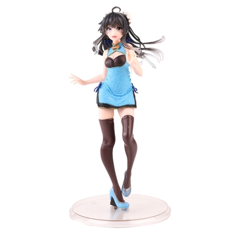 Mô Hình Yukinoshita Sườn Xám váy xanh - Cao 22cm - rộng 11cm - nặng 125gram - Có Box : box màuYukinoshita Sườn Xám váy xanh - Cao 22cm - rộng 11cm - nặng 125gram - Có Box : box màu - (VAT : G873-84) - K10-T1-S4