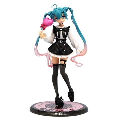 Mô Hình Hatsune Miku váy đen - Cao 19cm - rộng 11cm - nặng 150gram - Figure Miku - Có Hộp màu