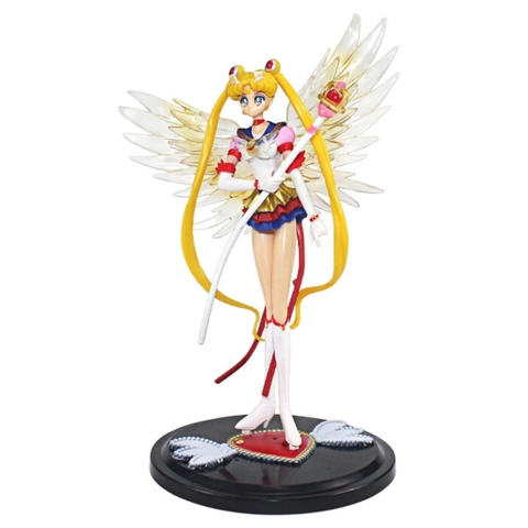 Mô Hình Thủy thủ mặt trăng có cánh siêu đẹp - Cao 16cm - rộng 9cm - nặng 100gram - Figure Thuỷ Thủ Mặt Trăng - No Box - N1-K25-T2-S2