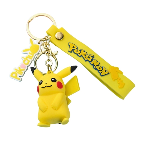 Móc khóa Pikachu - Dây móc dài : 10cm - mô hình Pikachu  Cao : 5.5cm - Nặng 45gram - No Box : Bọc túi OPP