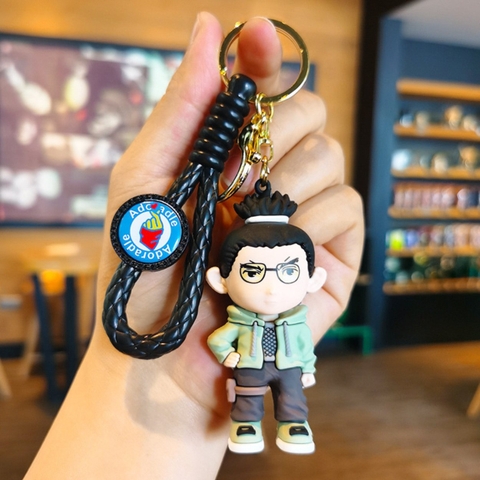 Móc Khóa Shikamaru - Dây móc dài : 9.5cm - Mô Hình Cao : 7cm - Nặng : 50gram - No Box : bọc túi OPP n3-k14-t6-s2