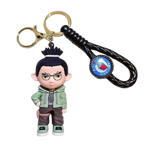 Móc Khóa Shikamaru - Dây móc dài : 9.5cm - Mô Hình Cao : 7cm - Nặng : 50gram - No Box : bọc túi OPP