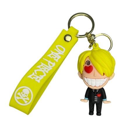 Móc Khóa Sanji - Dây móc dài : 11cm - Mô Hình Cao : 7.5cm - Nặng : 50gram - No Box : bọc túi OPP