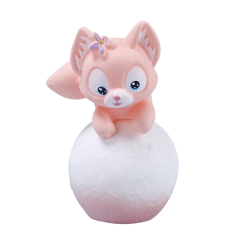 Mô Hình Cáo hồng chạy Cinnamoroll - Cao 11cm - rộng 6cm - nặng 120gram - Có LED ở cầu - Figure Anime - No box : bọc túi OPP - (VAT : 48492) - K9-T1-S11