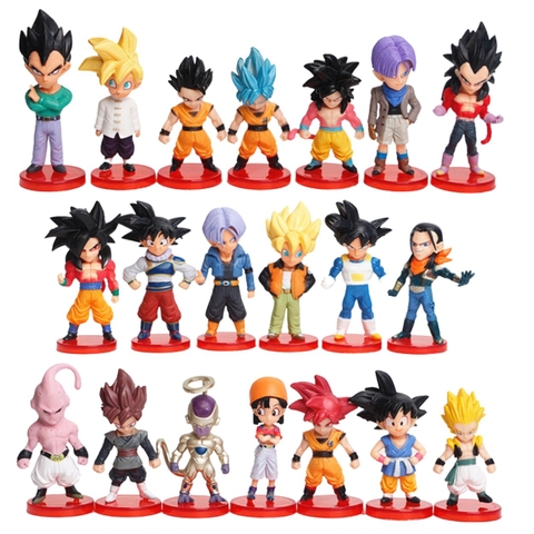 Combo 20 nhân vật trong Dragon ball - cao 7-9cm - nặng 360gram - Dragon Ball - no box , bọc túi opp- SKU : db175- ( VAT : mh09 ) -K30-T1-S3