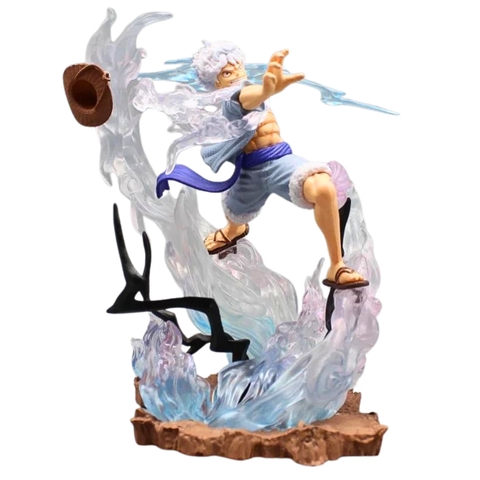 Mô Hình OnePiece Luffy Gear 5 chiến đấu - Cao 25cm - ngang 23cm - nặng 1kg6 - Phụ kiện : tia sét , Figure OnePiece - full box - có hộp màu