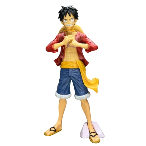 Mô Hình OnePiece Luffy dáng đứng - Cao 27cm - nặng 300gram - Phụ kiện : đế kẹp chân - Figure OnePiece - no box