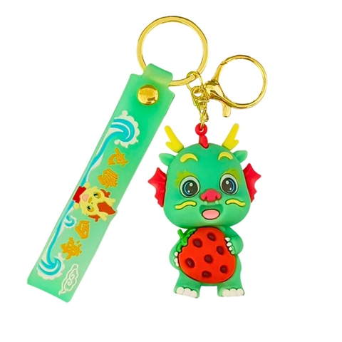Móc Khóa Rồng xanh - Dây móc dài : 10cm - Mô Hình Cao : 7cm - Nặng : 50gram - No Box  - SKU: moc58 - (Vat: 88223-7)- K78-T6-S7