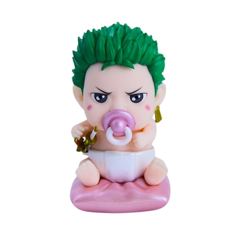 Mô Hình OnePiece Baby Zoro - Cao 9cm - nặng 90Gram - Figure OnePiece -  Có Hộp màu